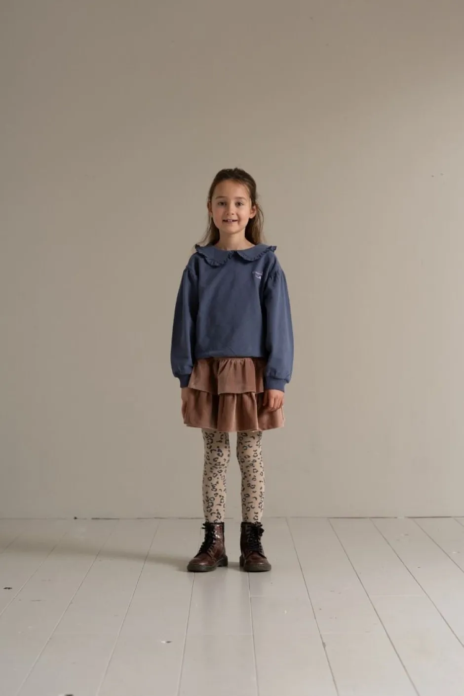 House of Jamie Truien & Vesten | Truien & Vesten^Sweater collar Balloon | Stardust blue |