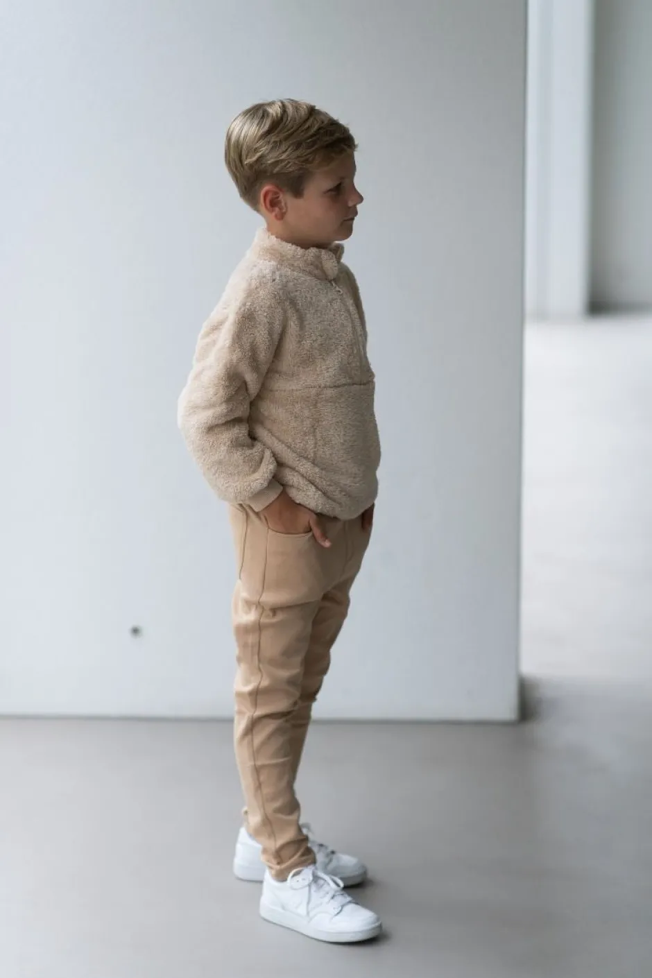 House of Jamie Truien & Vesten^Sweater met rits | Oatmeal |