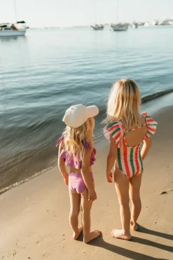 Sproet u0026 Sprout Zwemkleding | Zwemkleding^Swimsuit ruffle stripe print | Blossom | Sproet & Sprout