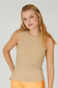 DAMES A-view Basics | Tops^Tank top Eva | Goud |