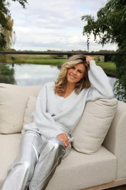 DAMES Studio Poespas Vesten | Vesten & Truien^The Snowsweater | Silver |