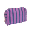 DAMES Studio Poespas Tassen | Snøpskes^Toilettas Stripe-a-licious | Blue purple |