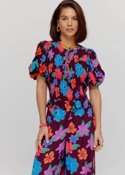 DAMES Poespas Co-ords | Tops^Top Elin | Mystic flower | Harper & Yve