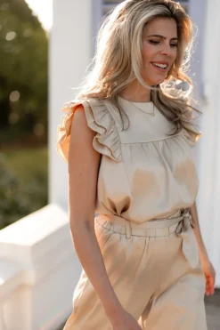 DAMES Studio Amaya Co-ords | Blouses^Top Lea | Beige |