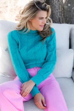 DAMES Studio Poespas Blouses | Tops^Top Lola | Petrol |