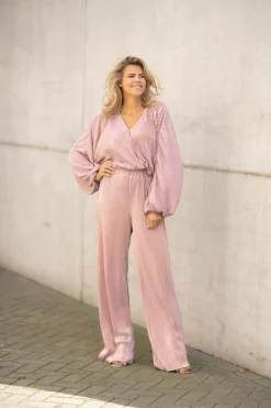 DAMES Studio Poespas Co-ords | Tops^Top Plissé | Pink champagne |