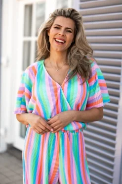 DAMES Studio Poespas Co-ords | Tops^Top Plissé | Rainbow cake |