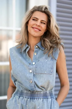 DAMES Studio Amaya Co-ords | Blouses^Top Storm | Blue |