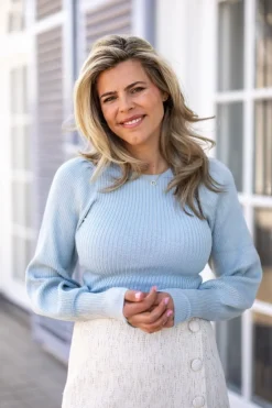 DAMES Studio Poespas Tops | Snøpskes^Top Sugar dust | Icy blue |