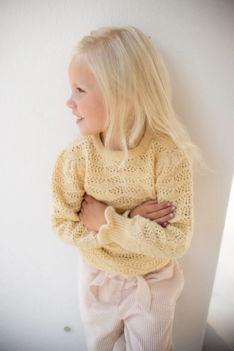 DAMES Studio Poespas Snøpskes | Snøpskes^Trui ajour marshmallow | Kids | Geel |