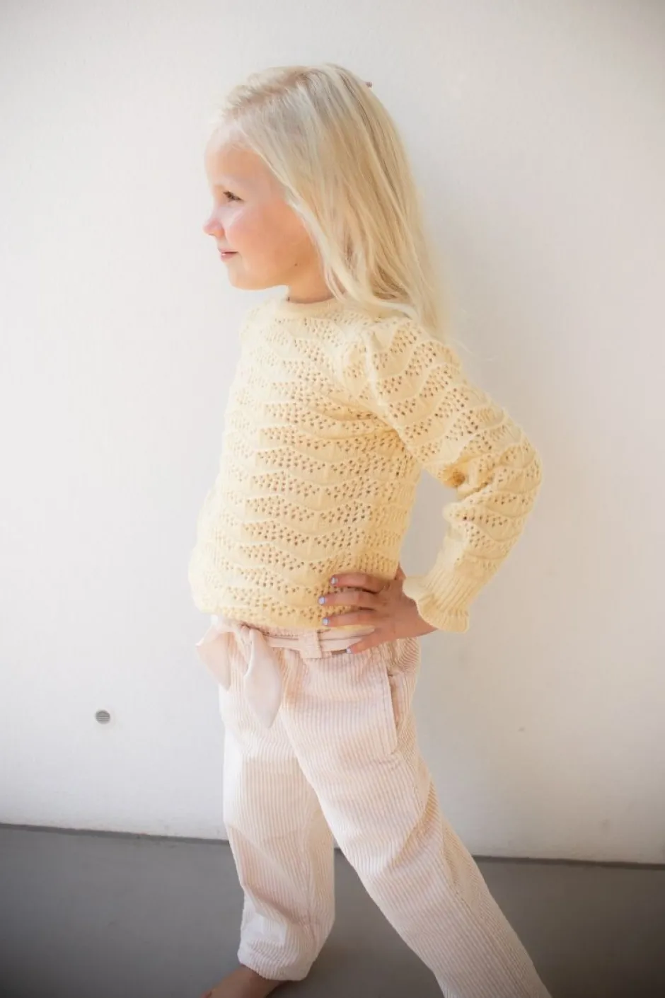 DAMES Studio Poespas Snøpskes | Snøpskes^Trui ajour marshmallow | Kids | Geel |