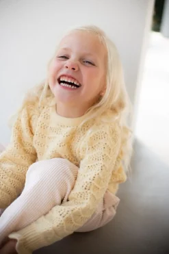 DAMES Studio Poespas Snøpskes | Snøpskes^Trui ajour marshmallow | Kids | Geel |