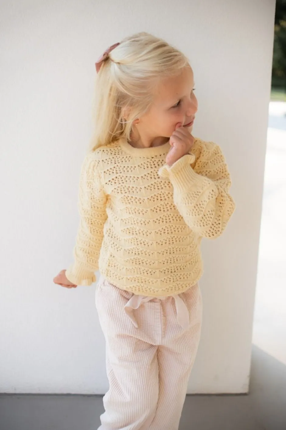 DAMES Studio Poespas Snøpskes | Snøpskes^Trui ajour marshmallow | Kids | Geel |