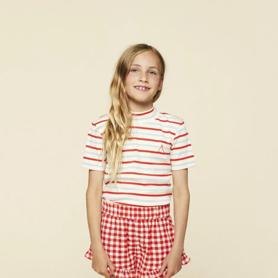 A Monday Copenhagen Shirts^T-shirt Agnes | Poppy stripe | A Monday in Copenhagen