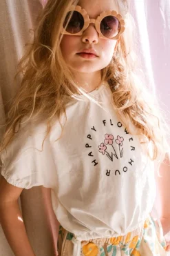 Sproet u0026 Sprout Shirts | Shirts^T-shirt boxy happy flower | Off-white | Sproet & Sprout