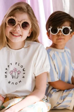 Sproet u0026 Sprout Shirts | Shirts^T-shirt boxy happy flower | Off-white | Sproet & Sprout