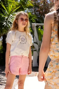 Sproet u0026 Sprout Shirts | Shirts^T-shirt boxy happy flower | Off-white | Sproet & Sprout