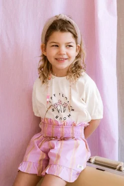 Sproet u0026 Sprout Shirts | Shirts^T-shirt boxy happy flower | Off-white | Sproet & Sprout