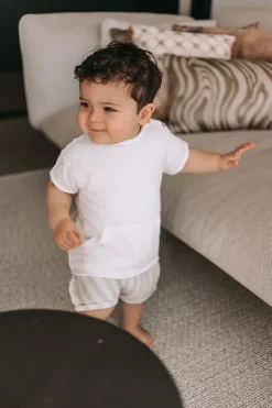 Play Up Shirts | Shirts^T-shirt Flamé | Wit met zakje |