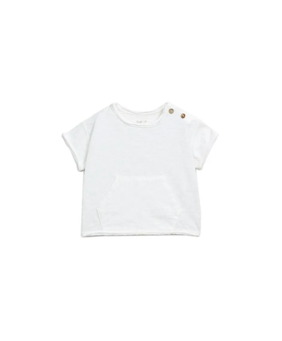 Play Up Shirts | Shirts^T-shirt Flamé | Wit met zakje |