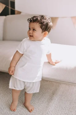 Play Up Shirts | Shirts^T-shirt Flamé | Wit met zakje |