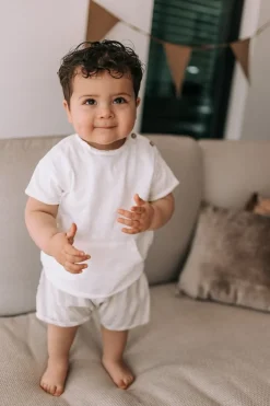 Play Up Shirts | Shirts^T-shirt Flamé | Wit met zakje |