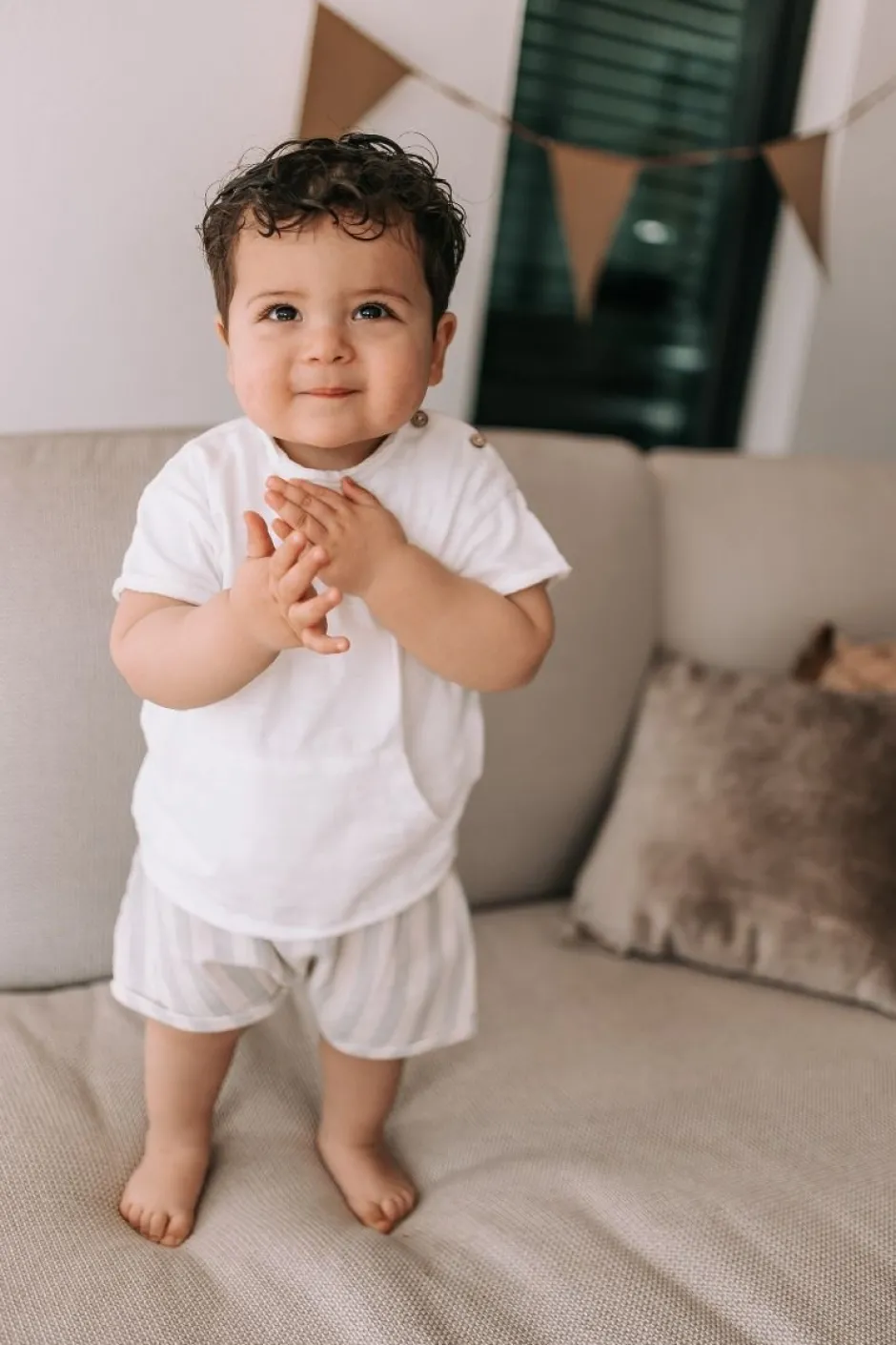 Play Up Shirts | Shirts^T-shirt Flamé | Wit met zakje |