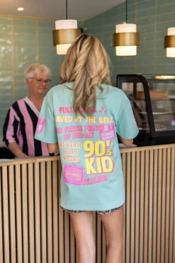 DAMES Studio Poespas Tops | Snøpskes^T-Shirt 90's Kid | Mint |