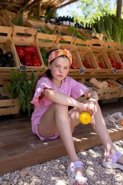 Sproet u0026 Sprout Haaraccessoires^Turband headband stripes | Nectarine | Sproet & Sprout