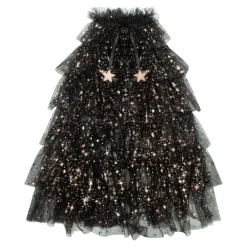 Mimi u0026 Lula Verkleden^Verkleedcape Aurora ruffle | Black | Mimi & Lula