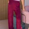 DAMES Studio Poespas Broeken | Snøpskes^Wavy Pants | Burgundy |