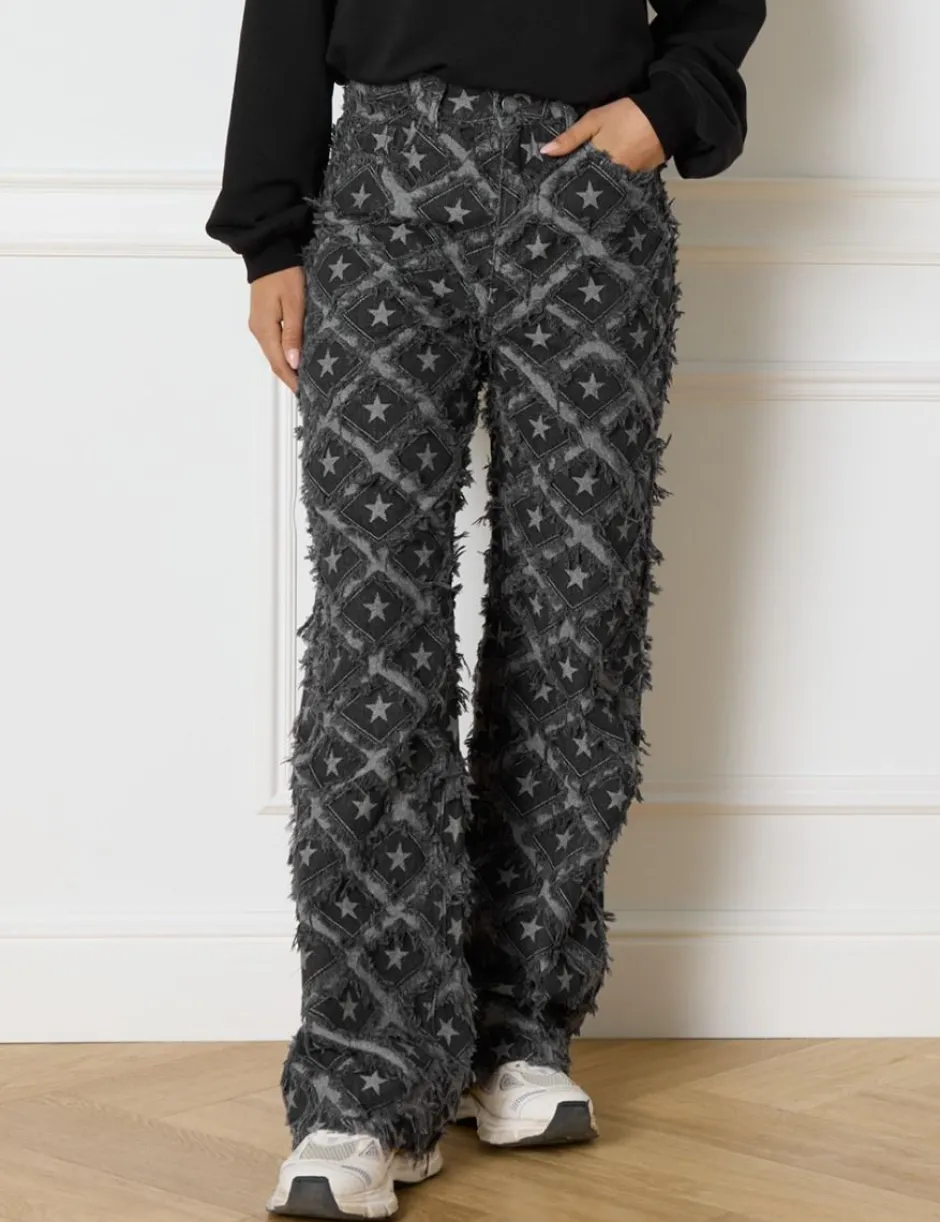 DAMES Refined Department Broeken^Wide leg star jeans Hannah | Antra | Refined Deparment