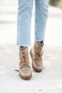 DAMES Unisa Laarzen & Boots^Winterboots Frosty | Taupe |