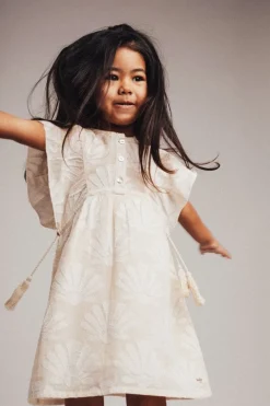 DAMES Baje Studio Jurken & Salopettes | Jurken^Woven dress Muze | Off-white shell |