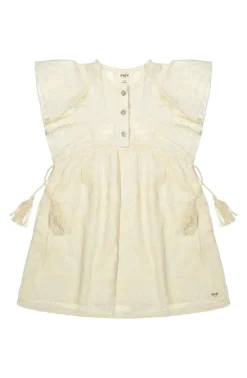 DAMES Baje Studio Jurken & Salopettes | Jurken^Woven dress Muze | Off-white shell |