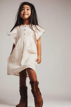 DAMES Baje Studio Jurken & Salopettes | Jurken^Woven dress Muze | Off-white shell |